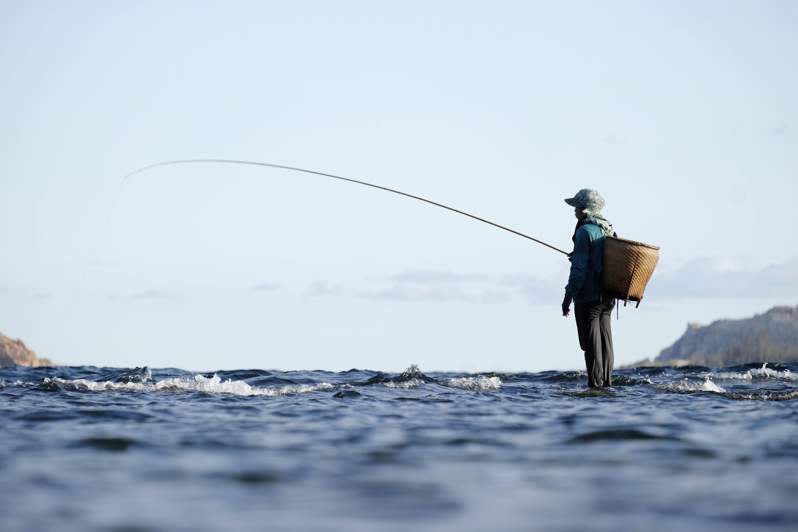 Small-scale fisher representing responsible fisheries and coastal livelihoods